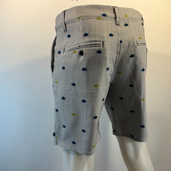 Sperry Top-sider Men's Seersucker Fish Casual Shorts - Size 34 - Picture 3 of 5